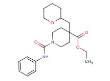 ethyl 1-(anilinocarbonyl)-4-(tetrahydro-2H-pyran-2-ylmethyl)-4-piperidinecarboxylate