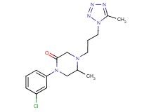 1-(3-chlorophenyl)-5-methyl-4-[3-(5-methyl-1H-tetrazol-1-yl)propyl]-2-piperazinone