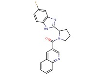 3-{[2-(5-fluoro-1H-benzimidazol-2-yl)-1-pyrrolidinyl]carbonyl}quinoline
