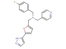 (4-fluorobenzyl){[5-(1H-pyrazol-5-yl)-2-furyl]methyl}(pyridin-4-ylmethyl)amine