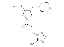 [(3R*,4R*)-1-[3-(5-methyl-1H-tetrazol-1-yl)propanoyl]-4-(4-morpholinylmethyl)-3-pyrrolidinyl]methanol