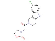 3-[2-(8-chloro-1,3,4,5-tetrahydro-2H-pyrido[4,3-b]indol-2-yl)-2-oxoethyl]-1,3-oxazolidin-2-one