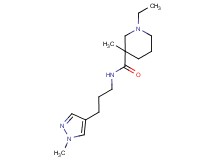 1-ethyl-3-methyl-N-[3-(1-methyl-1H-pyrazol-4-yl)propyl]-3-piperidinecarboxamide