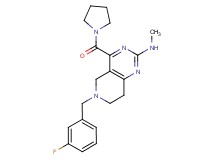 6-(3-fluorobenzyl)-N-methyl-4-(1-pyrrolidinylcarbonyl)-5,6,7,8-tetrahydropyrido[4,3-d]pyrimidin-2-amine