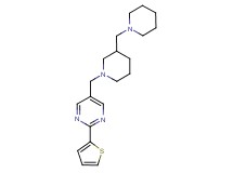 5-{[3-(1-piperidinylmethyl)-1-piperidinyl]methyl}-2-(2-thienyl)pyrimidine