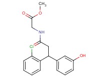 methyl N-[3-(2-chlorophenyl)-3-(3-hydroxyphenyl)propanoyl]glycinate