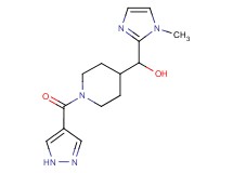 (1-methyl-1H-imidazol-2-yl)[1-(1H-pyrazol-4-ylcarbonyl)piperidin-4-yl]methanol