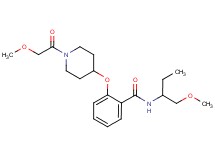 2-{[1-(methoxyacetyl)-4-piperidinyl]oxy}-N-[1-(methoxymethyl)propyl]benzamide