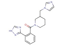 3-(1H-imidazol-1-ylmethyl)-1-[2-(1H-1,2,4-triazol-3-yl)benzoyl]piperidine