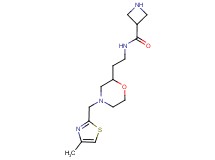 N-(2-{4-[(4-methyl-1,3-thiazol-2-yl)methyl]morpholin-2-yl}ethyl)azetidine-3-carboxamide