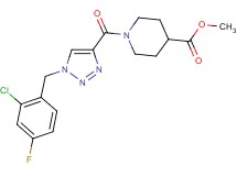 methyl 1-{[1-(2-chloro-4-fluorobenzyl)-1H-1,2,3-triazol-4-yl]carbonyl}-4-piperidinecarboxylate