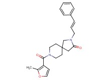 8-(2-methyl-3-furoyl)-2-[(2E)-3-phenyl-2-propen-1-yl]-2,8-diazaspiro[4.5]decan-3-one