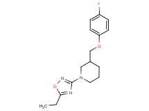 1-(5-ethyl-1,2,4-oxadiazol-3-yl)-3-[(4-fluorophenoxy)methyl]piperidine