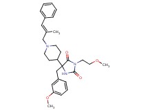 5-(3-methoxybenzyl)-3-(2-methoxyethyl)-5-{1-[(2E)-2-methyl-3-phenyl-2-propen-1-yl]-4-piperidinyl}-2,4-imidazolidinedione