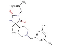 5-[1-(3,5-dimethylbenzyl)-4-piperidinyl]-5-ethyl-3-(2-methyl-2-propen-1-yl)-2,4-imidazolidinedione