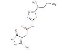 N-[5-(1-methylbutyl)-1,3,4-thiadiazol-2-yl]-2-(5-methyl-3-oxo-2,3-dihydro-1H-pyrazol-4-yl)acetamide
