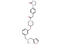 1-(4-{2-[4-(3-{[(3-furylmethyl)(methyl)amino]methyl}phenoxy)-1-piperidinyl]-2-oxoethyl}phenyl)-2-imidazolidinone