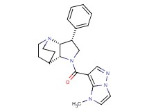 (3R*,3aR*,7aR*)-1-[(1-methyl-1H-imidazo[1,2-b]pyrazol-7-yl)carbonyl]-3-phenyloctahydro-4,7-ethanopyrrolo[3,2-b]pyridine
