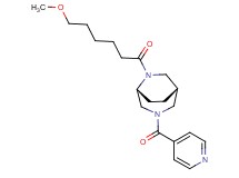 (1S*,5R*)-3-isonicotinoyl-6-(6-methoxyhexanoyl)-3,6-diazabicyclo[3.2.2]nonane