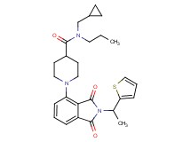 N-(cyclopropylmethyl)-1-{1,3-dioxo-2-[1-(2-thienyl)ethyl]-2,3-dihydro-1H-isoindol-4-yl}-N-propyl-4-piperidinecarboxamide