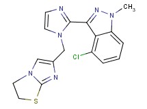 4-chloro-3-[1-(2,3-dihydroimidazo[2,1-b][1,3]thiazol-6-ylmethyl)-1H-imidazol-2-yl]-1-methyl-1H-indazole