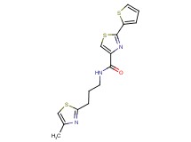 N-[3-(4-methyl-1,3-thiazol-2-yl)propyl]-2-(2-thienyl)-1,3-thiazole-4-carboxamide
