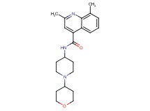 2,8-dimethyl-N-[1-(tetrahydro-2H-pyran-4-yl)-4-piperidinyl]-4-quinolinecarboxamide