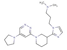 N,N-dimethyl-3-{2-[1-(5-pyrrolidin-1-ylpyridazin-3-yl)piperidin-3-yl]-1H-imidazol-1-yl}propan-1-amine