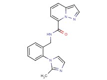 N-[2-(2-methyl-1H-imidazol-1-yl)benzyl]pyrazolo[1,5-a]pyridine-7-carboxamide