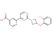 2-{2-[3-(2-fluorophenoxy)azetidin-1-yl]pyrimidin-4-yl}isonicotinic acid