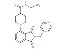 1-[1,3-dioxo-2-(4-pyridinylmethyl)-2,3-dihydro-1H-isoindol-4-yl]-N-ethyl-4-piperidinecarboxamide