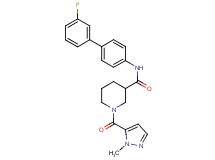 N-(3'-fluoro-4-biphenylyl)-1-[(1-methyl-1H-pyrazol-5-yl)carbonyl]-3-piperidinecarboxamide