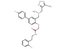 N-[2-(2-chlorophenyl)ethyl]-2-{[4'-fluoro-3-({methyl[(4-methyl-1,2,5-oxadiazol-3-yl)methyl]amino}methyl)-4-biphenylyl]oxy}acetamide