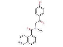 N-[2-(4-hydroxyphenyl)-2-oxoethyl]-N-methylisoquinoline-5-carboxamide