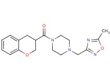 1-(3,4-dihydro-2H-chromen-3-ylcarbonyl)-4-[(5-methyl-1,2,4-oxadiazol-3-yl)methyl]piperazine