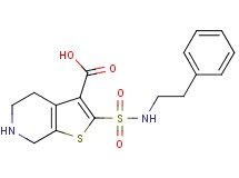 2-{[(2-phenylethyl)amino]sulfonyl}-4,5,6,7-tetrahydrothieno[2,3-c]pyridine-3-carboxylic acid