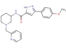 3-(4-methoxyphenyl)-N-[1-(2-pyridinylmethyl)-3-piperidinyl]-1H-pyrazole-5-carboxamide