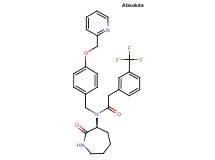 N-[(3S)-2-oxo-3-azepanyl]-N-[4-(2-pyridinylmethoxy)benzyl]-2-[3-(trifluoromethyl)phenyl]acetamide
