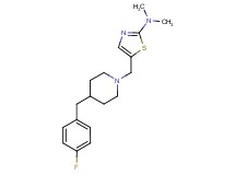 5-{[4-(4-fluorobenzyl)-1-piperidinyl]methyl}-N,N-dimethyl-1,3-thiazol-2-amine bis(trifluoroacetate)