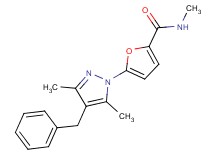 5-(4-benzyl-3,5-dimethyl-1H-pyrazol-1-yl)-N-methyl-2-furamide