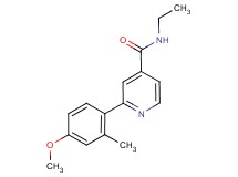 N-ethyl-2-(4-methoxy-2-methylphenyl)isonicotinamide