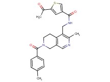 5-acetyl-N-{[3-methyl-7-(4-methylbenzoyl)-5,6,7,8-tetrahydro-2,7-naphthyridin-4-yl]methyl}-3-thiophenecarboxamide