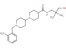 N-(3-hydroxy-2,2-dimethylpropyl)-1'-(2-methylbenzyl)-1,4'-bipiperidine-4-carboxamide