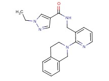 N-{[2-(3,4-dihydro-2(1H)-isoquinolinyl)-3-pyridinyl]methyl}-1-ethyl-1H-pyrazole-4-carboxamide