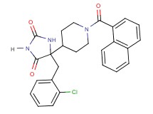 5-(2-chlorobenzyl)-5-[1-(1-naphthoyl)-4-piperidinyl]-2,4-imidazolidinedione