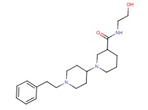 N-(2-hydroxyethyl)-1'-(2-phenylethyl)-1,4'-bipiperidine-3-carboxamide