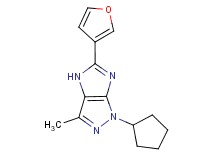 1-cyclopentyl-5-(3-furyl)-3-methyl-1,4-dihydroimidazo[4,5-c]pyrazole trifluoroacetate