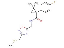 1-(4-fluorophenyl)-2,2-dimethyl-N-({3-[(methylthio)methyl]-1,2,4-oxadiazol-5-yl}methyl)cyclopropanecarboxamide