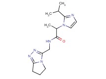 N-(6,7-dihydro-5H-pyrrolo[2,1-c][1,2,4]triazol-3-ylmethyl)-2-(2-isopropyl-1H-imidazol-1-yl)propanamide