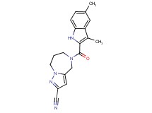 5-[(3,5-dimethyl-1H-indol-2-yl)carbonyl]-5,6,7,8-tetrahydro-4H-pyrazolo[1,5-a][1,4]diazepine-2-carbonitrile